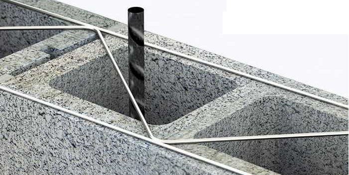 نمونه ای از کاربرد میلگرد بستر