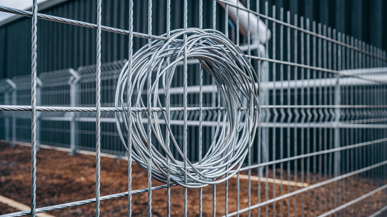 سیم مفتولی گالوانیزه در حصار کشی