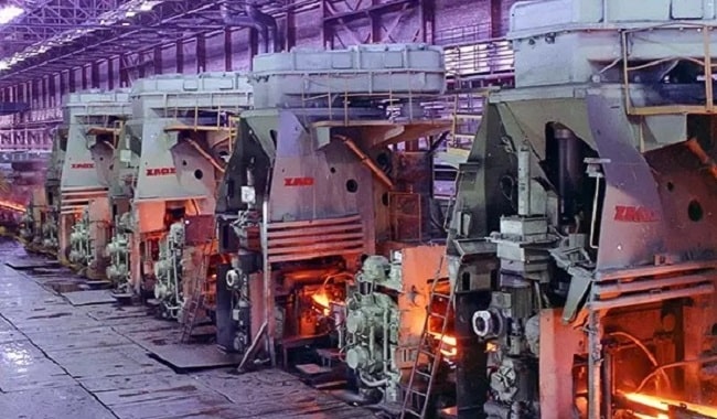 خط تولید کارخانه صبا فولاد منظومه