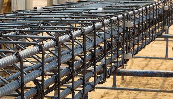 سازه ساخته شده با میلگرد آجدار