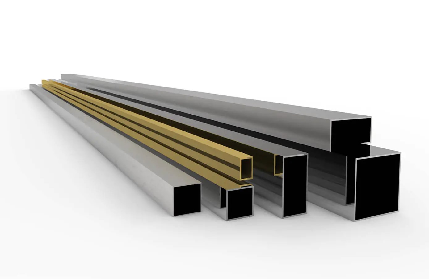 پروفیل استیل در ابعاد و رنگ های متفاوت