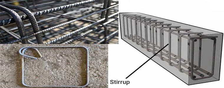 مکان قرار گیری خاموت در سازه بتنی