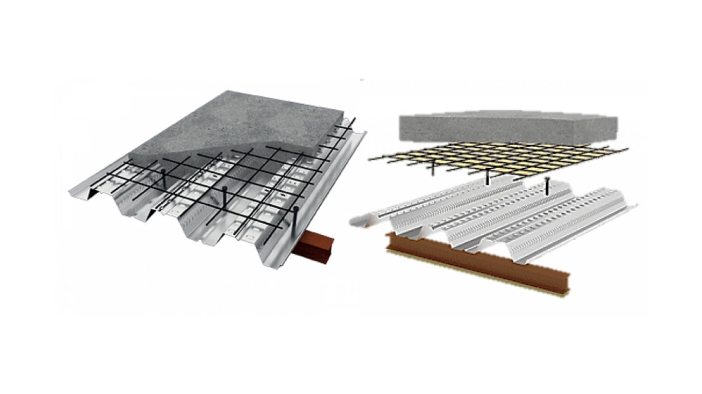 ترکیب ورق عرشه فولادی طوری و بتن در سقف های کامپوزیتی